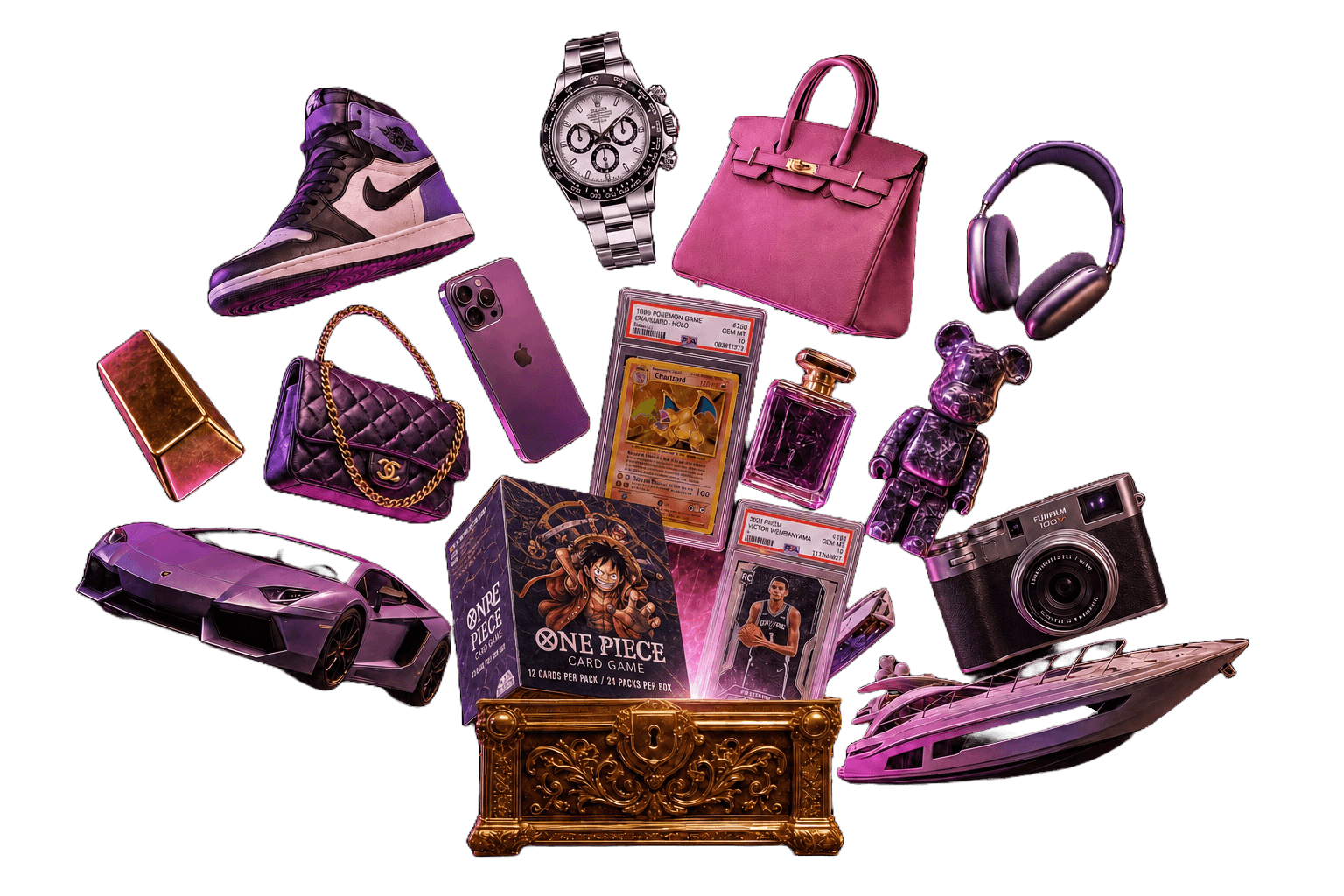 Rips prizes — sneakers, watches, graded cards, and more